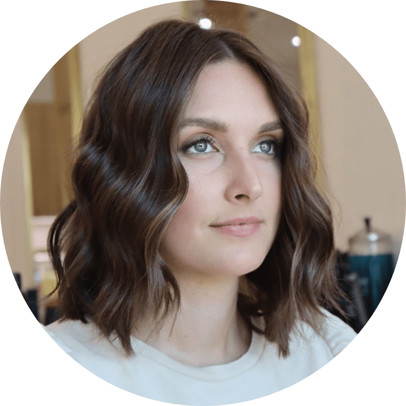 Hair consultation and balayage hair transformation.