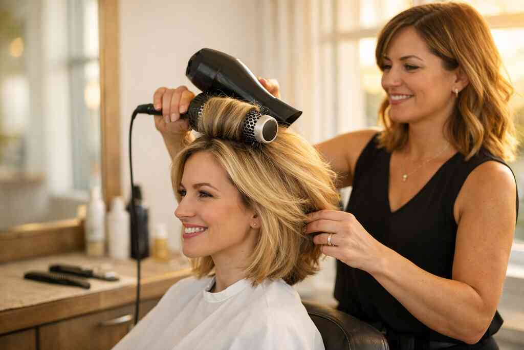How dimensional brunette, lived-in color, and gray blending can make hair look thicker — Rove Hair Salon